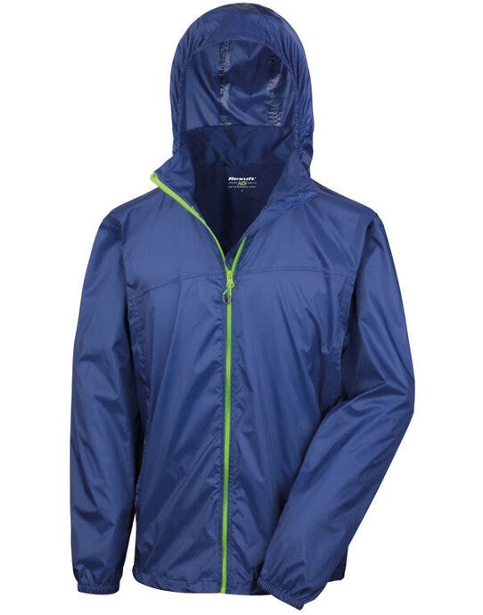 Result Urban Outdoor Wear R189X Result Urban L/Weight Stowable Jacket - Navy/Lime