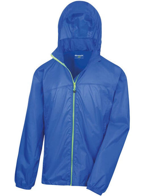 Result Urban Outdoor Wear R189X Result Urban L/Weight Stowable Jacket - Royal/Lime