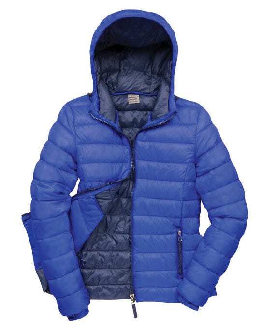 Result Urban Outdoor Wear R194F Result Urban Ladies Snowbird Hooded Jkt - Royal/Navy