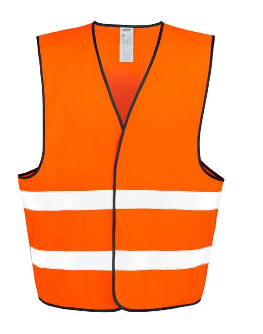 Result Safeguard R200X Hi Vis Motorists Vest - Fluoresent Orange