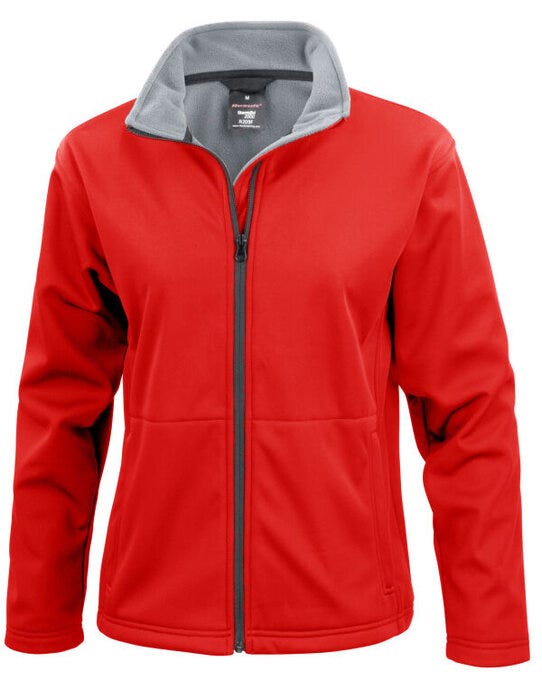 Result Core R209F Ladies Soft Shell Jacket - Red