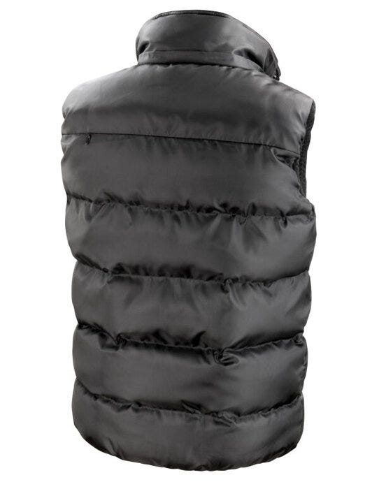 Result Core R223X Nova Lux Padded Hooded Gilet - Black