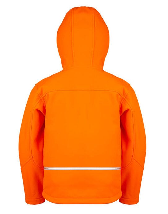Result Core R224JY Junior Hooded Softshell Jkt - Neon Orange