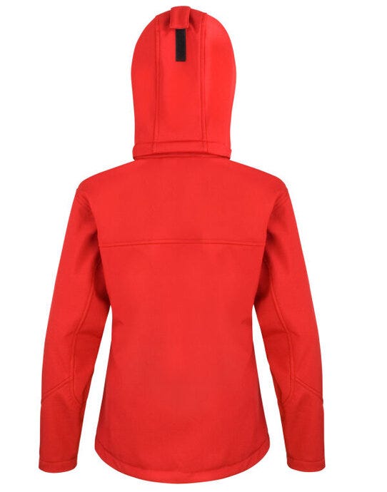 Result Core R230F Women Peformance Hood SShell - Red/Black