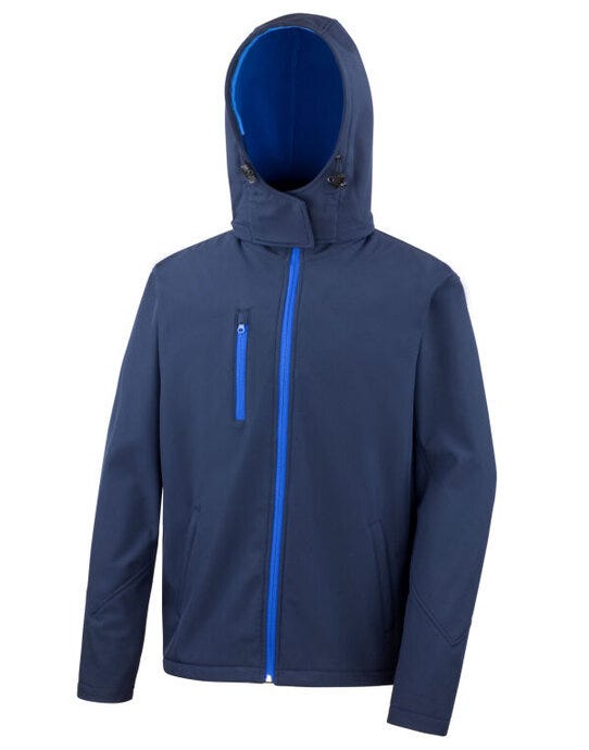 Result Core R230M Mens Performance Hood SShell - Navy/Royal