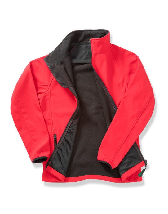Result Core R231F Ladies Printable Softshell - Red/Black