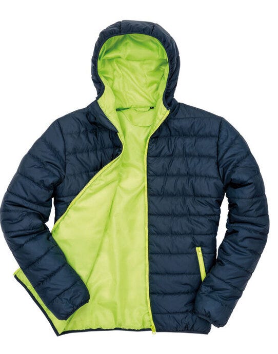Result Core R233M Mens Soft Padded Jacket - Navy/Lime