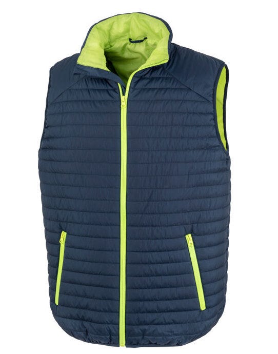 Result Recycled R239X Result Thermoquilt Gilet - Navy/Lime