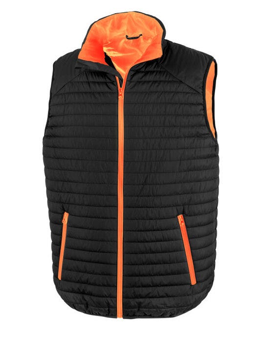 Result Recycled R239X Result Thermoquilt Gilet - Black/Orange