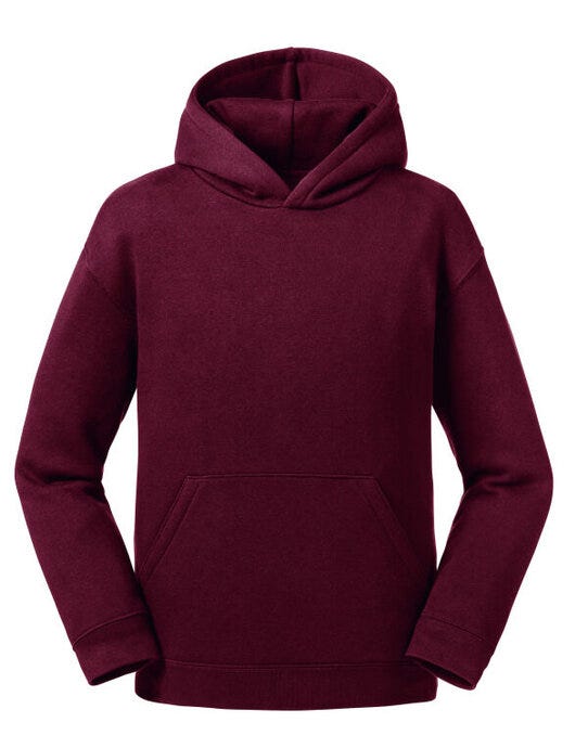 Russell Athletic R265B Russell Kids Authentic Hooded Sweat - Burgundy