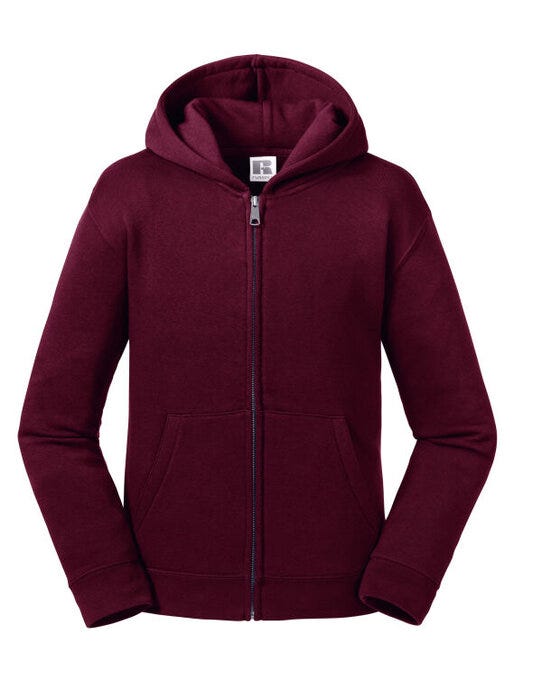 Russell Athletic R266B Russell Kids Authentic Zip Hood Sweat - Burgundy