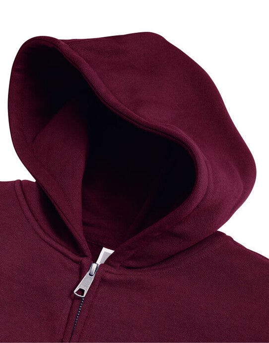 Russell Athletic R266B Russell Kids Authentic Zip Hood Sweat - Burgundy