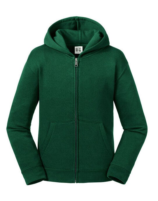 Russell Athletic R266B Russell Kids Authentic Zip Hood Sweat - Bottle Green