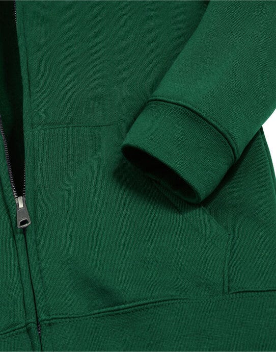 Russell Athletic R266B Russell Kids Authentic Zip Hood Sweat - Bottle Green