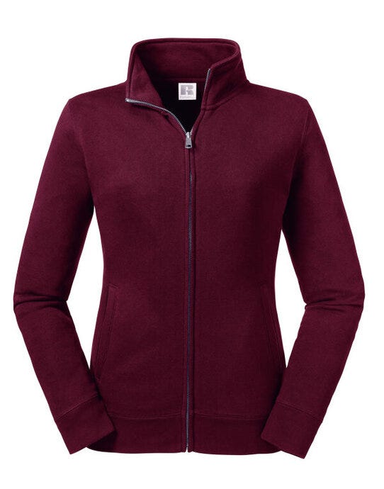 Russell Athletic R267F Russell Ladies Authentic Sweat Jacket - Burgundy