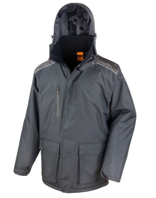 Result Work-Guard R305X Result Workguard Vostex Long Coat - Black