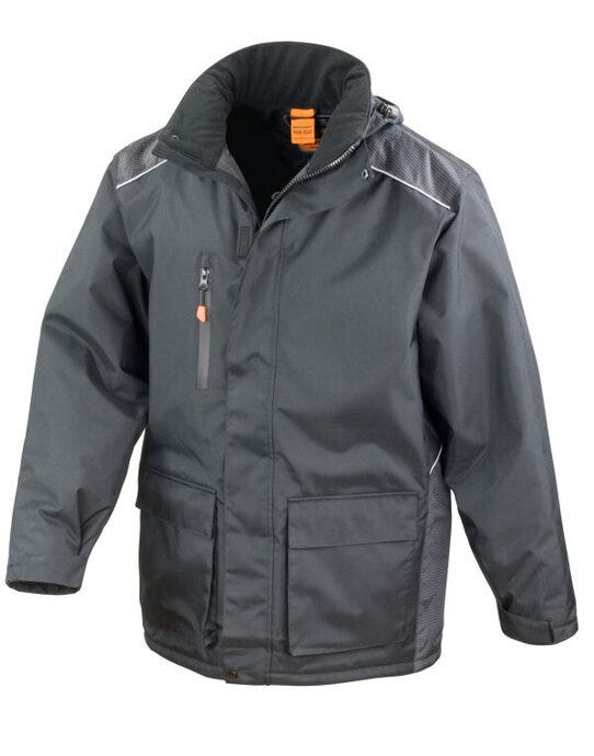 Result Work-Guard R305X Result Workguard Vostex Long Coat - Black