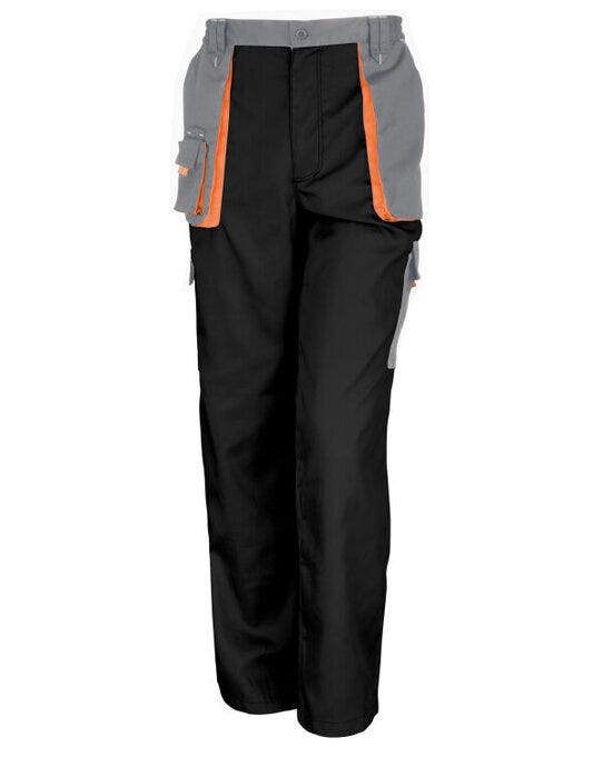 Result Work-Guard R318X Result Workguard Lite Trousers - Black/Grey/Orange