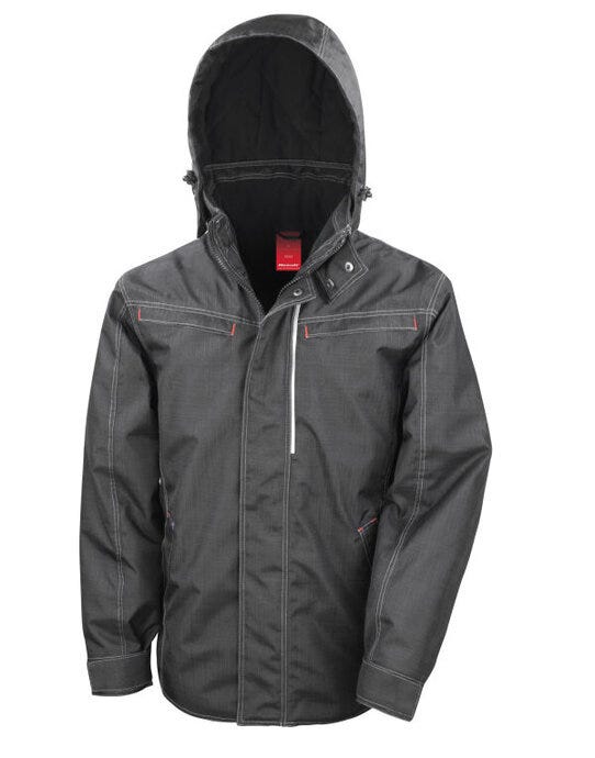 Result Work-Guard R326X Result Workguard Denim Texture Jacket - Black