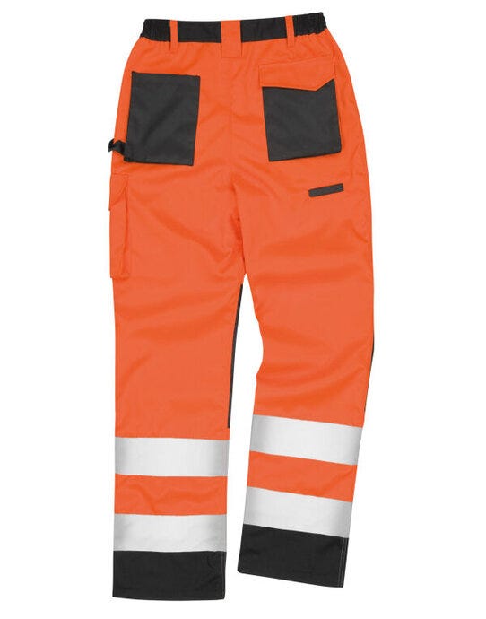 Result Safeguard R327X Result Safe-Guard Safety Cargo Trousers - Hi Vis Orange