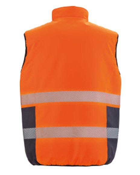 Result Safeguard R332X Reversible Padded Gilet - Fluorescent Orange/Navy