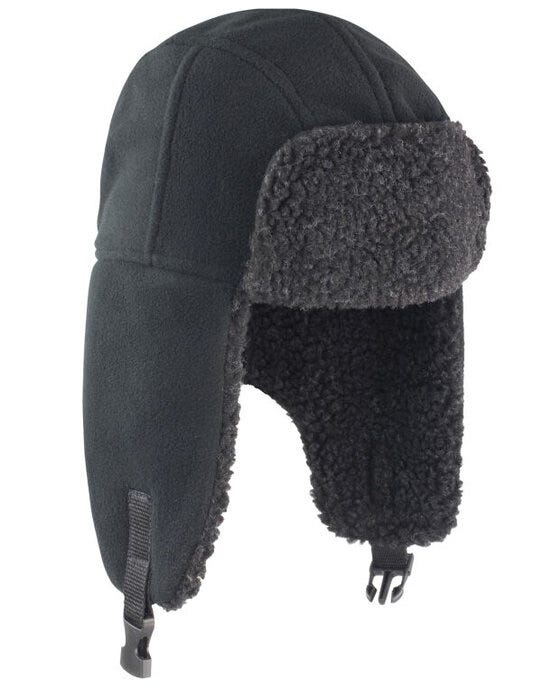 Result Winter Essentials R358X Result Winter Thinsulate Sherpa Hat - Black