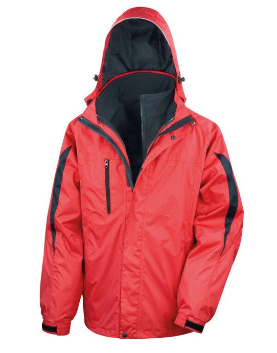 Result R400M Mens 3 In 1 Journey Jacket - Red/Black