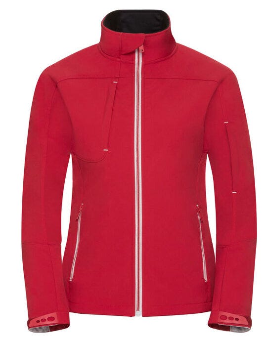 Russell Athletic R410F Russell Ladies Bionic Softshell Jacket - Classic Red