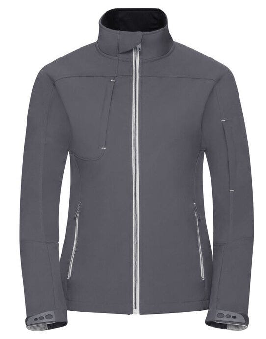 Russell Athletic R410F Russell Ladies Bionic Softshell Jacket - Iron Grey