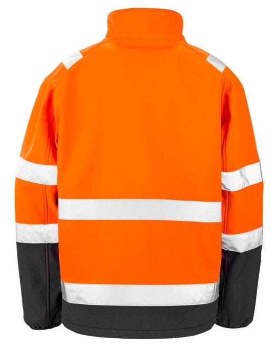 Result Safeguard R450X Printable Safety SShell - Fluorescent Orange/Black
