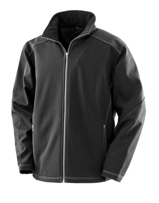Result Work-Guard R455M Result Workguard Mens Softshell - Black