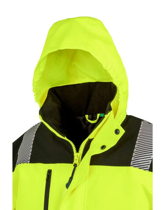 Result Safeguard R475X Result SGuard Extreme Tech Safety Coat - Fluorescent Yellow/Black