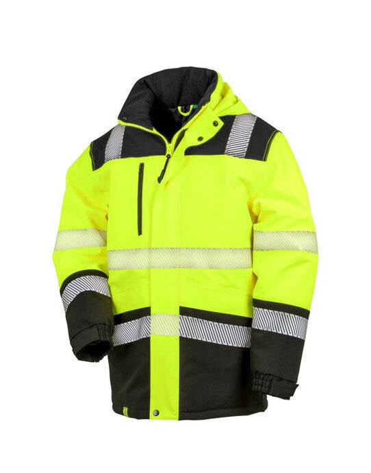 Result Safeguard R475X Result SGuard Extreme Tech Safety Coat - Fluorescent Yellow/Black