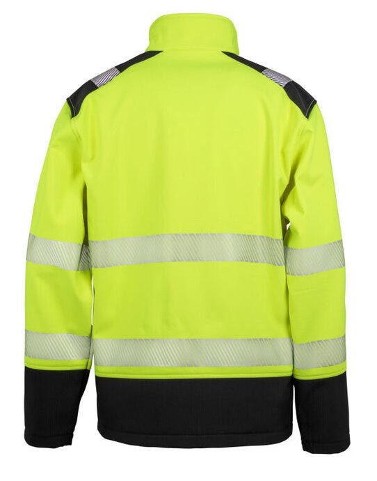 Result Safeguard R476X Ripstop Safety Softshel - Fluorescent Yellow/Black