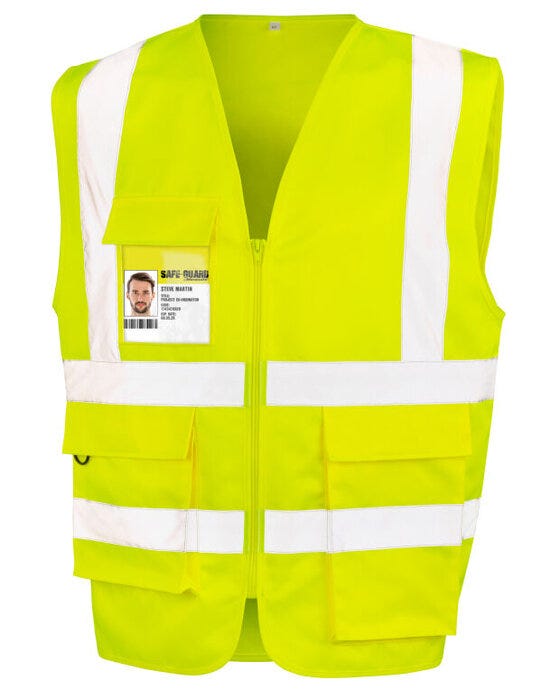 Result Work-Guard R477X Result Workguard Heavyduty Security Vest - Fluoresent Yellow