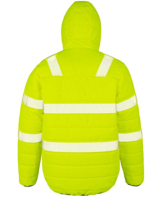 Result Recycled R500X Result Rcycled Ripstop Padded Safety Jkt - Fluoresent Yellow