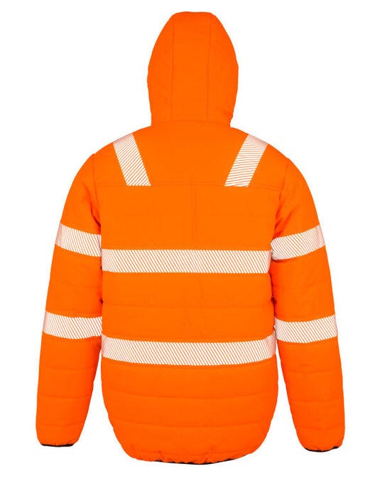 Result Recycled R500X Result Rcycled Ripstop Padded Safety Jkt - Fluoresent Orange