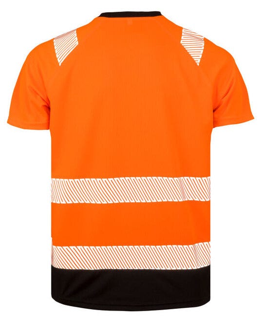 Result Recycled R502X Safety T-Shirt - Fluoresent Orange