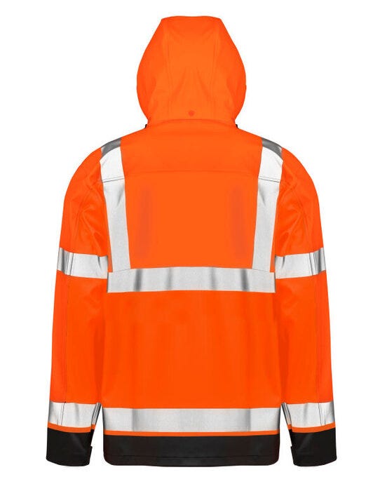 Result Recycled R507X Result Heavy Duty Prism PU Safe&Dry Jkt - Fluorescent Orange/Black