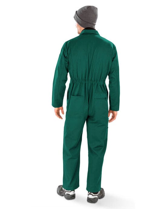 Result Recycled R510X Action Zip Front Overall - Bottle Green