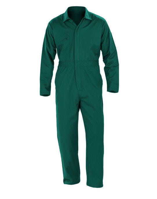 Result Recycled R510X Action Zip Front Overall - Bottle Green
