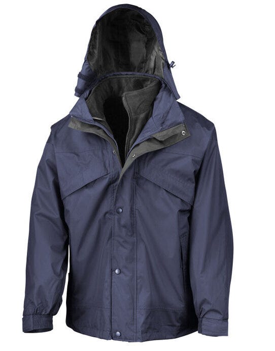 Result R68X 3 In 1 Zip and Clip Jacket - Navy
