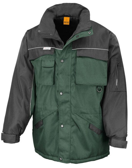 Result Work-Guard R72X Result Workguard Combo Coat - Bottle Green/Black