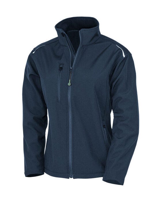 Result Recycled R900F Ladies P'able Softshell - Navy