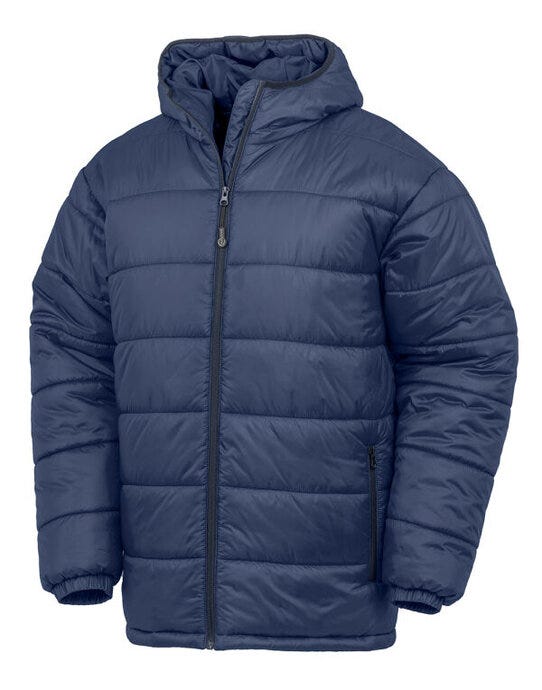 Result Recycled R910X Hooded Padded Parka - Navy