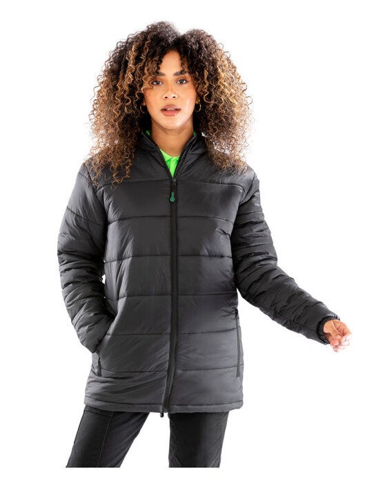 Result Recycled R910X Hooded Padded Parka - Black