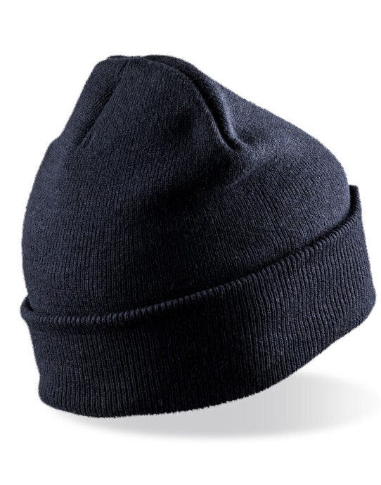 Result Winter Essentials RC027X Result Winter Double Knit Printer Beanie - Navy