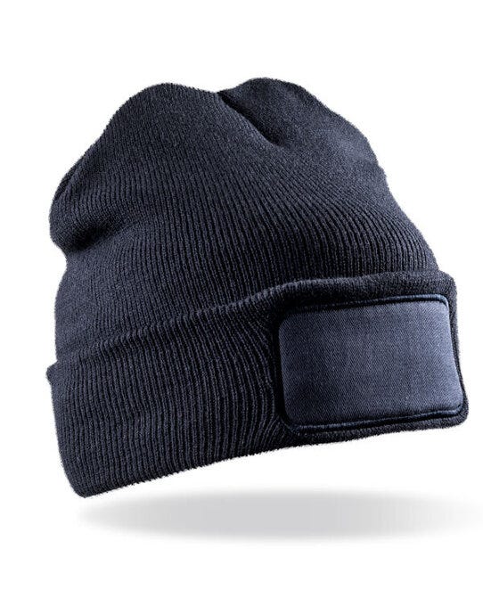 Result Winter Essentials RC027X Result Winter Double Knit Printer Beanie - Navy