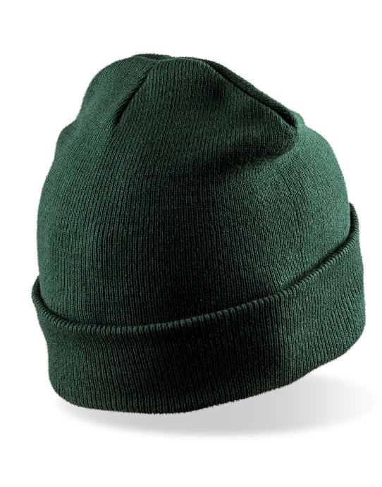 Result Winter Essentials RC027X Result Winter Double Knit Printer Beanie - Bottle Green