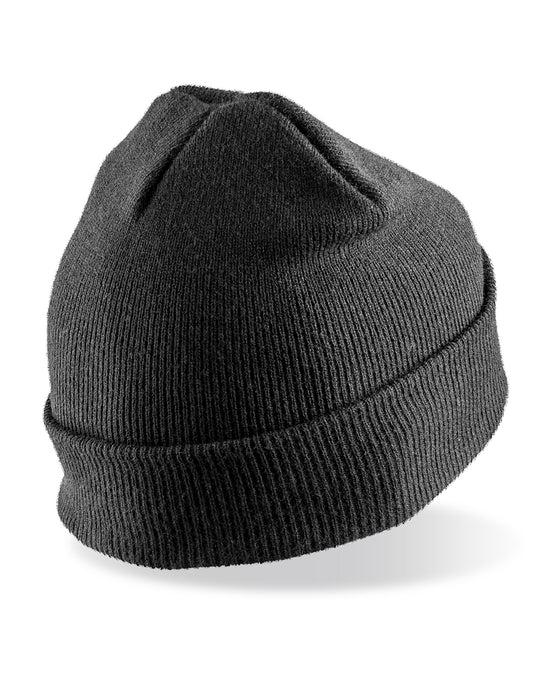 Result Winter Essentials RC027X Result Winter Double Knit Printer Beanie - Black